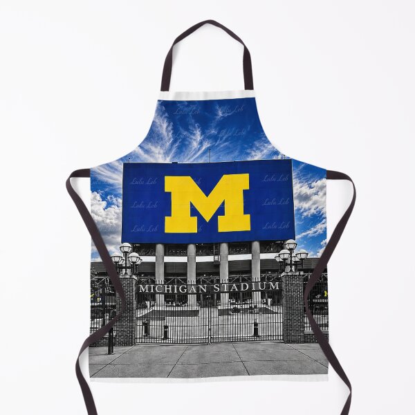 Item preview, Michigan Stadium Maize and Blue Dramatic Sky designed and sold by LuluLeb.