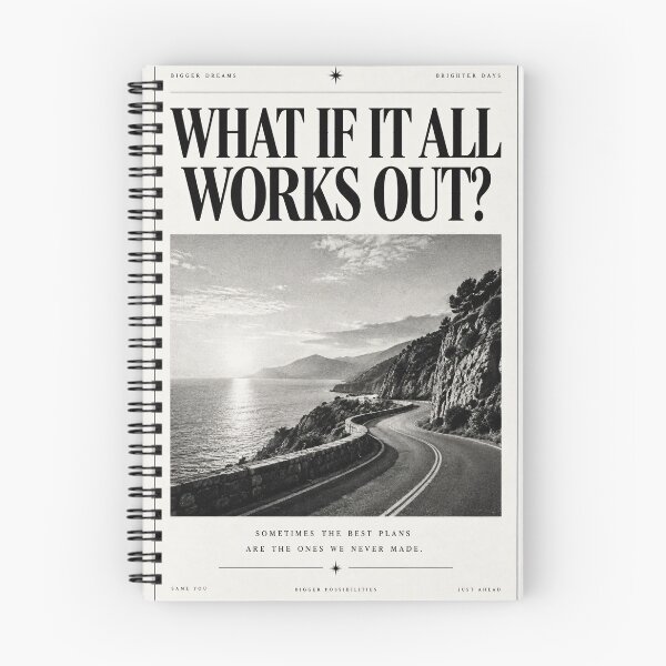 Item preview, What If It All Works Out Vintage Newspaper Poster designed and sold by SoftSpaceDesign.