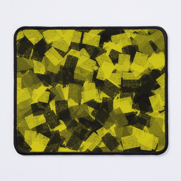Item preview, Cubism Abstract Green Yellow Black Pattern designed and sold by ArtbyDebbieC.