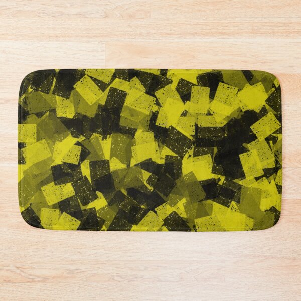 Item preview, Cubism Abstract Green Yellow Black Pattern designed and sold by ArtbyDebbieC.