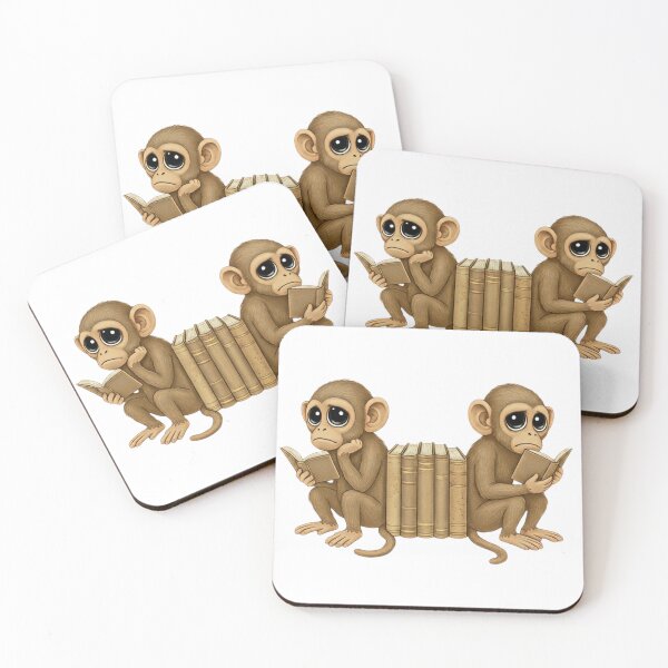 Item preview, Monkeys Studying: Tender Eyes Collection  designed and sold by EscapeArtist13.