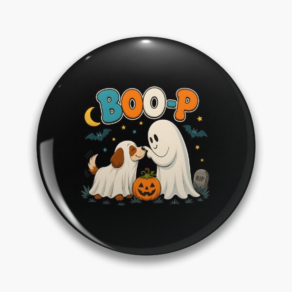 Item preview, Cute Boo-P Dog And Ghost Halloween Art designed and sold by OlyvieArt.
