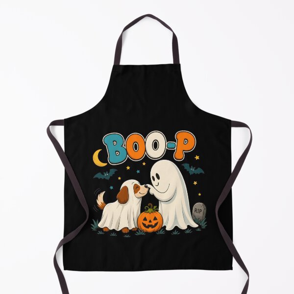 Item preview, Cute Boo-P Dog And Ghost Halloween Art designed and sold by OlyvieArt.