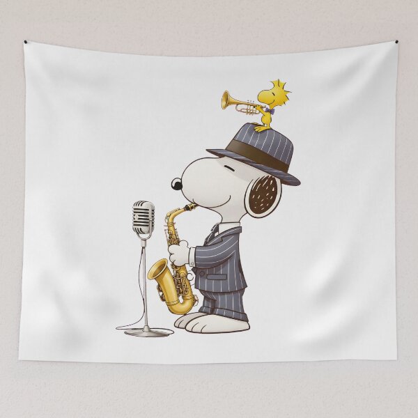 Item preview, Snoopy Jazz Saxophone Woodstock Trumpet Hat designed and sold by LittleMamastore.