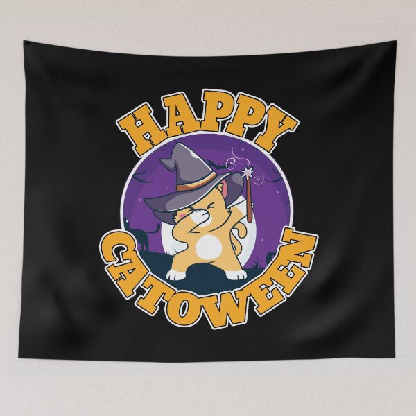 Item preview, Happy Catoween Funny Dabbing Cat Witch Gift designed and sold by Say It With Ink.