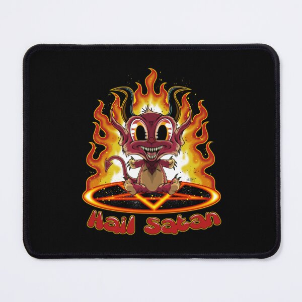 Item preview, Cute Cartoon Red Devil and Fire Ring designed and sold by WilmaKindle.