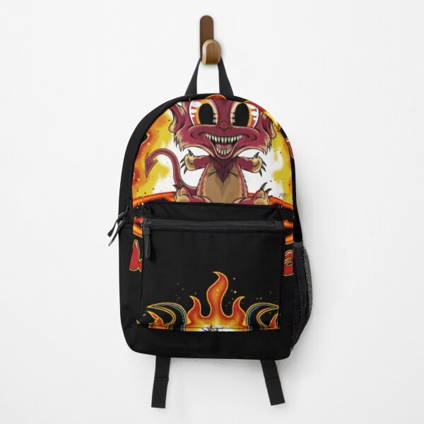 Item preview, Cute Cartoon Red Devil and Fire Ring designed and sold by WilmaKindle.