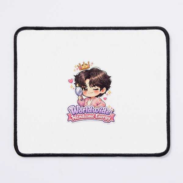 Item preview, Jin Inspired Worldwide Handsome Chibi Sticker | Funny Kpop Anime Fan Art | Cute Idol Meme designed and sold by CutePrintCorner.