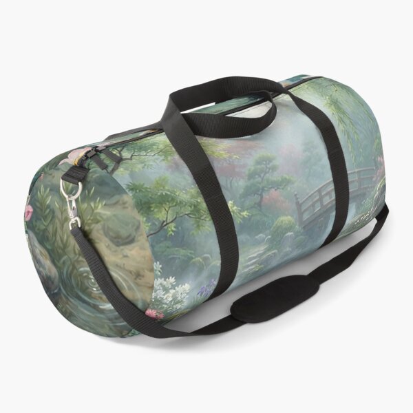 Item preview, Koi Dream Pond – Japanese Koi Fish Botanical Water Garden Wall Art designed and sold by ZyxDes.