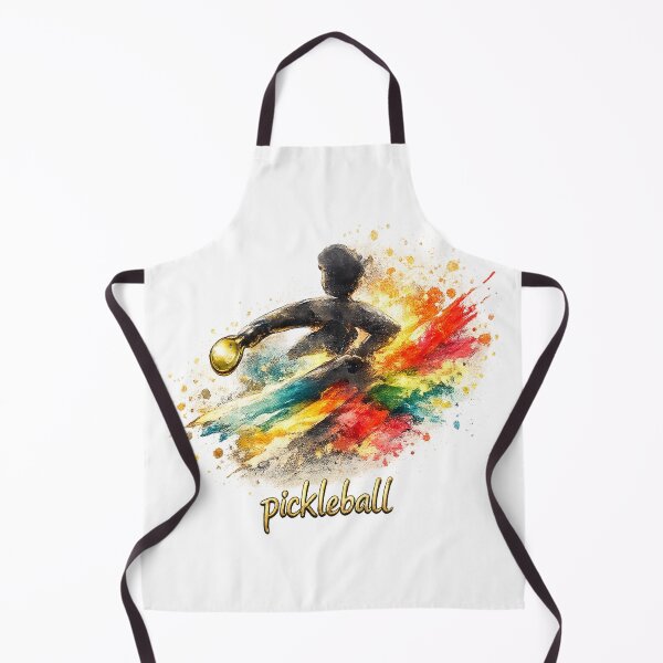 Item preview, “Radiant Pickleball Motion – Golden Energy Art” designed and sold by simplehcity.