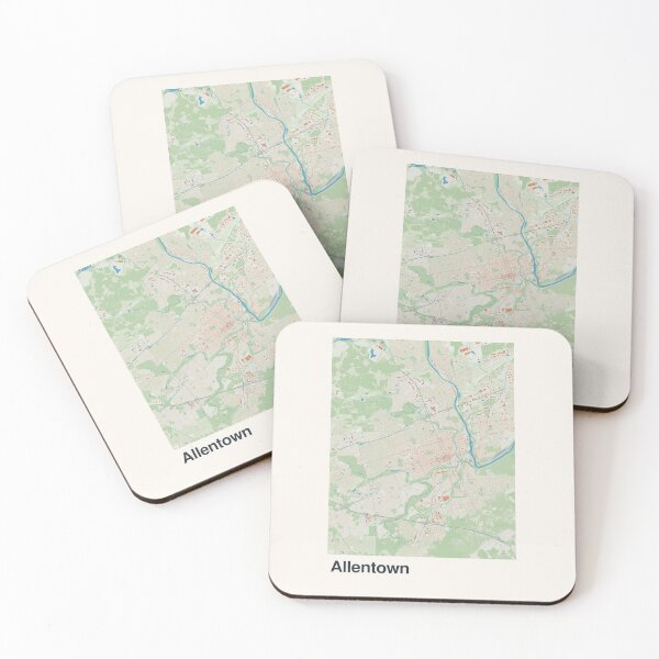 Item preview, Allentown Minimalistic Map Art designed and sold by MapsNerd.