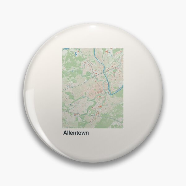Item preview, Allentown Minimalistic Map Art designed and sold by MapsNerd.