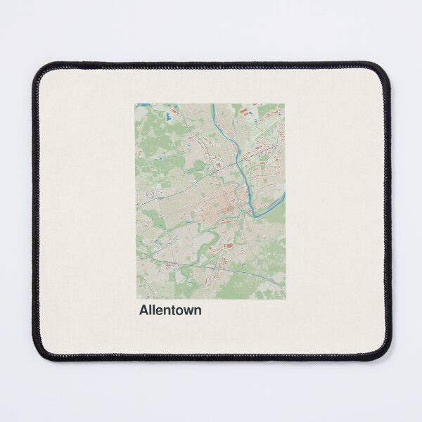 Item preview, Allentown Minimalistic Map Art designed and sold by MapsNerd.