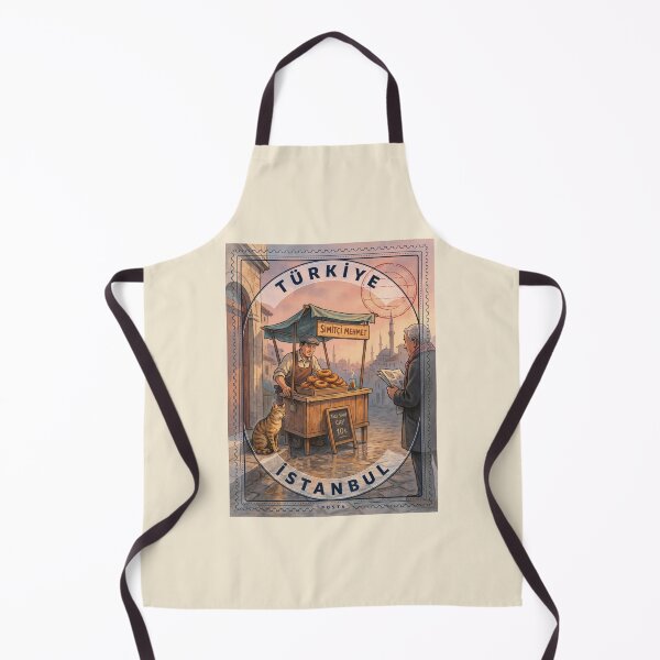 Item preview, Istanbul Simit Street Cart —Turkish Breakfast Art designed and sold by stickercuffs.