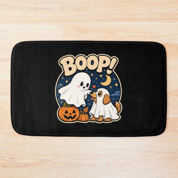 Item preview, Cute Ghost Booping Dog Halloween Illustration designed and sold by OlyvieArt.