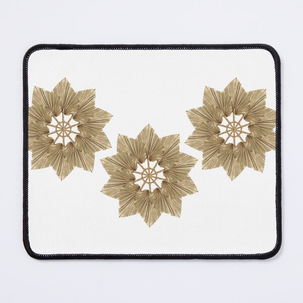 Item preview, Golden Geometric Mandala Flowers 2 designed and sold by ZorianArt.