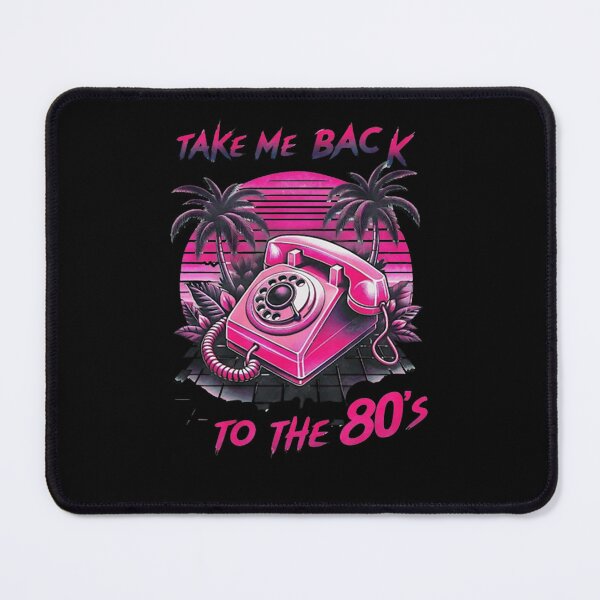 Item preview, Retro Synthwave Neon Pink Rotary Phone designed and sold by WilmaKindle.