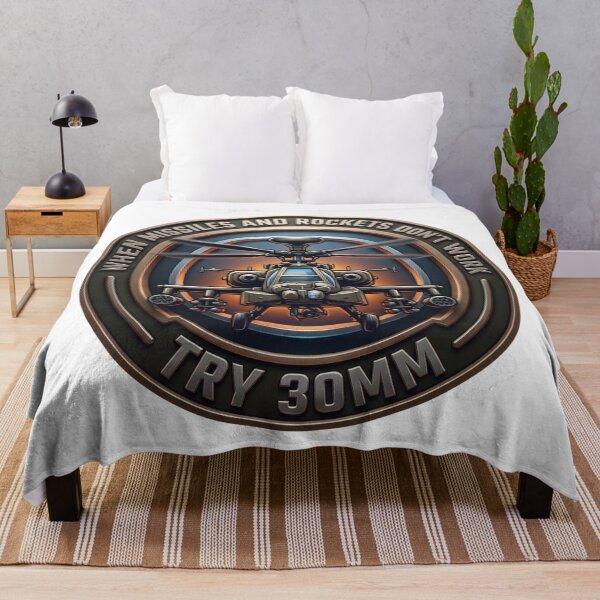 Item preview, AH-64 Apache Attack Helicopter 30mm Tactical Cannon Humor designed and sold by ArtDreams92.