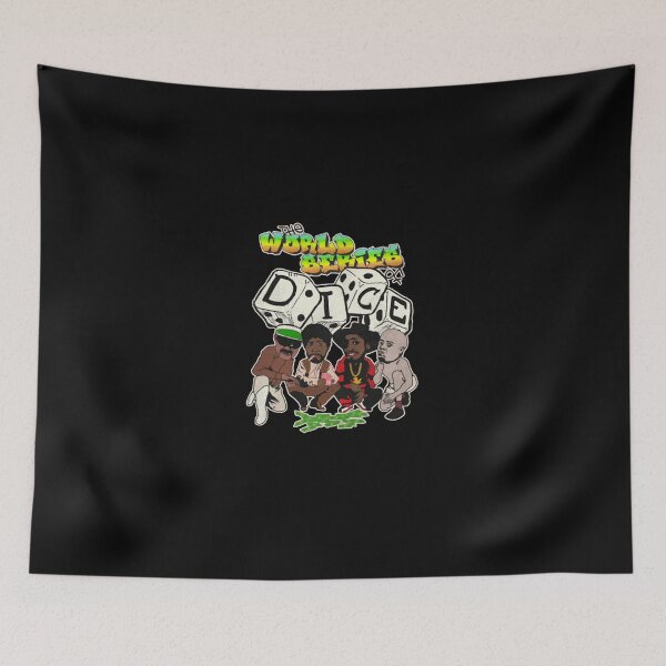 Item preview, Cartoon Friends Playing Street Dice Game designed and sold by WilmaKindle.
