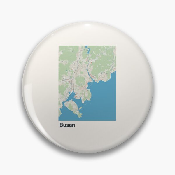 Artikelvorschau, Minimalistische Kartenkunst von Busan entworfen und verkauft von MapsNerd.