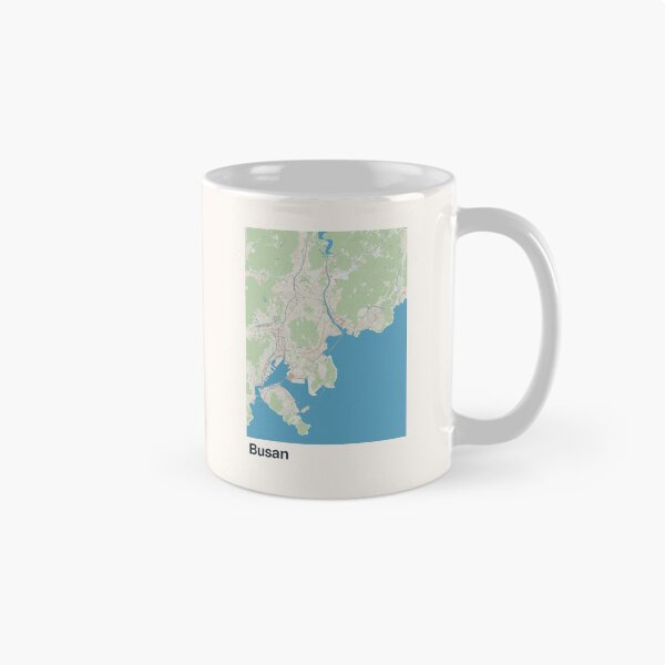 Artikelvorschau, Minimalistische Kartenkunst von Busan entworfen und verkauft von MapsNerd.
