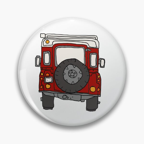 Item preview, Antiguo Land Rover Defender - rojo designed and sold by Jonesyinc.