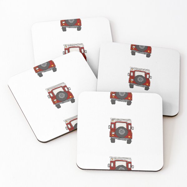 Item preview, Old Land Rover Defender - red designed and sold by Jonesyinc.