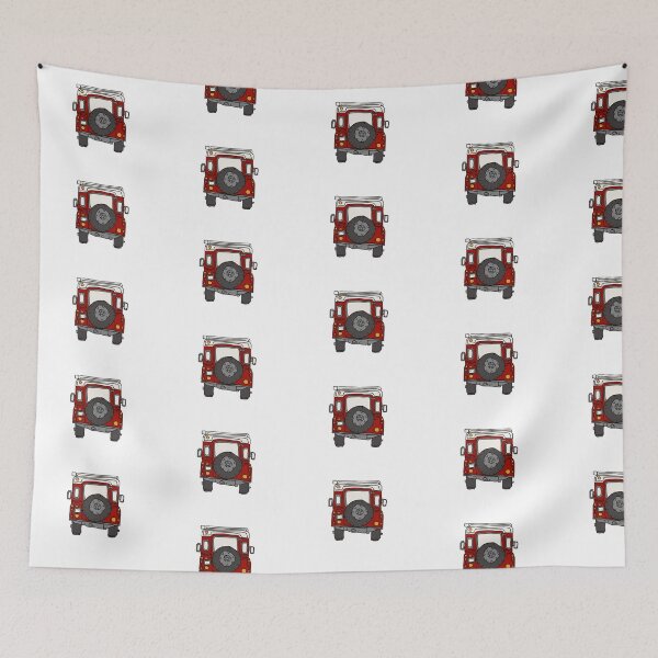 Item preview, Old Land Rover Defender - red designed and sold by Jonesyinc.