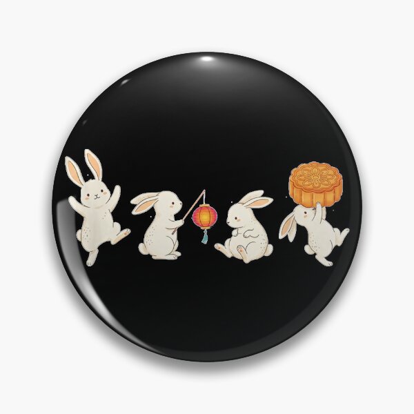 Item preview, Mid Autumn Festival Bunny Rabbit Moon-Cake Chinese Holiday  designed and sold by LorenaVirex.