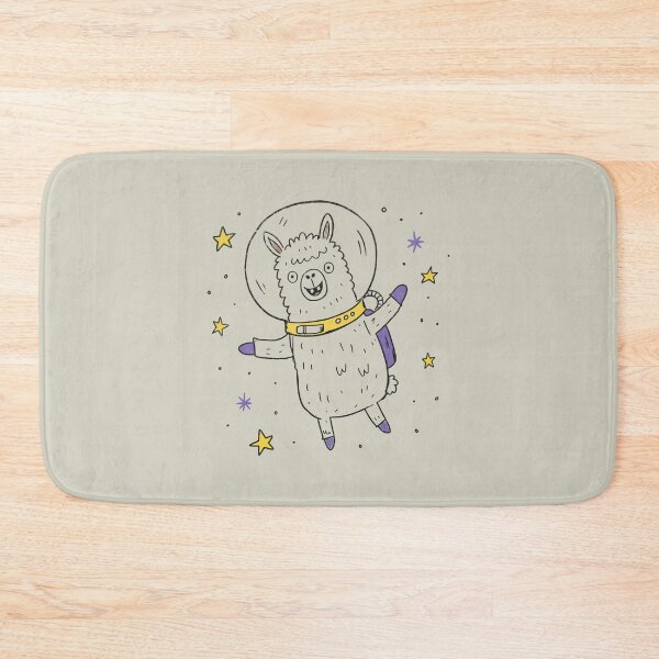 Item preview, Space Llama Floating Among the Stars designed and sold by Studio Bootleg.