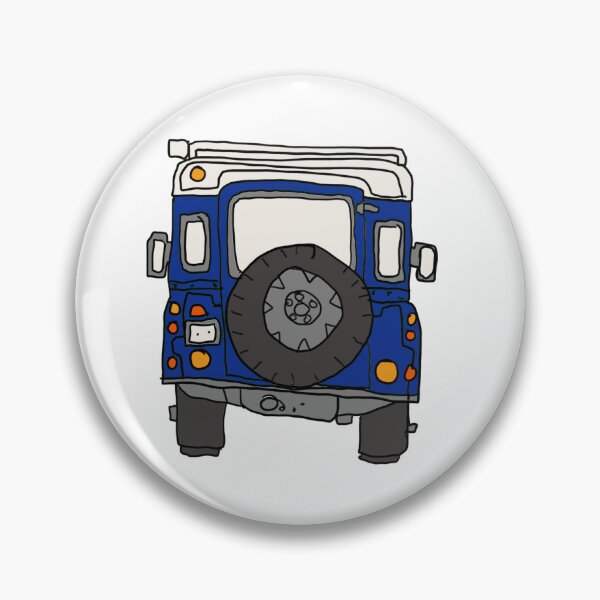 Item preview, Antiguo Land Rover Defender - azul designed and sold by Jonesyinc.