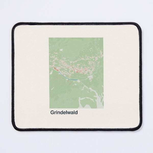 Item preview, Grindelwald Minimalistic Map Art designed and sold by MapsNerd.