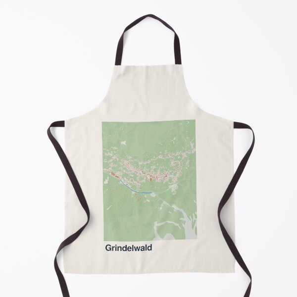 Item preview, Grindelwald Minimalistic Map Art designed and sold by MapsNerd.