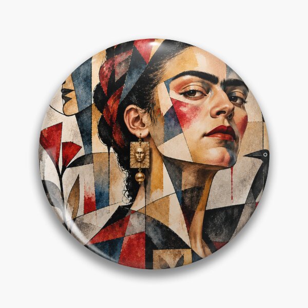 Item preview, Abstract Frida Portrait Collage designed and sold by Qenlo.