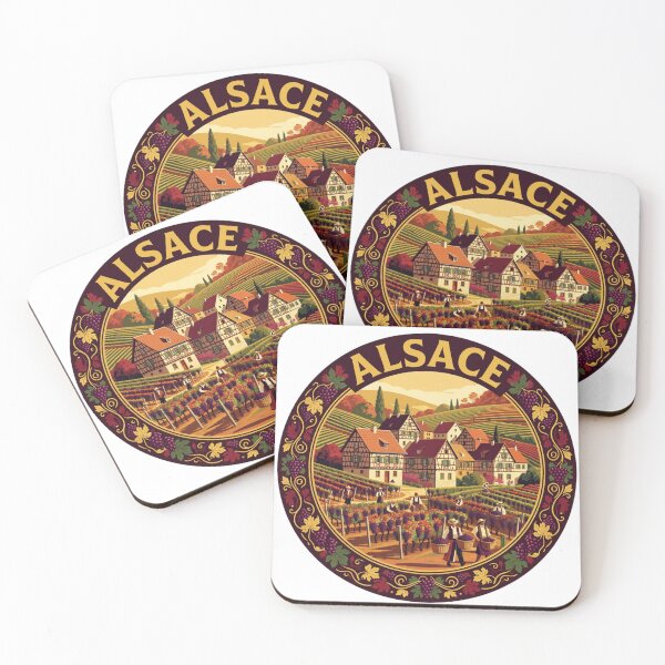 Item preview, Alsace Vineyard Harvest Sticker designed and sold by Imaginarium of Chaos falcon88 .