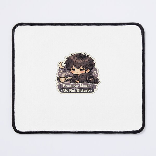 Item preview, Suga Inspired Sleepy Producer Chibi Sticker | Kpop Musician Anime Sticker | Cozy Music Fan Art designed and sold by CutePrintCorner.