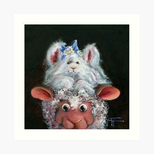 Hat Hare Art Print