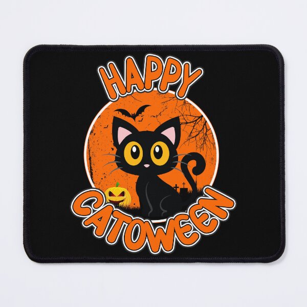 Item preview, Happy Catoween Cute Black Cat Lady Halloween Gift designed and sold by Say It With Ink.
