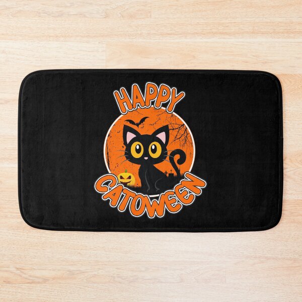 Item preview, Happy Catoween Cute Black Cat Lady Halloween Gift designed and sold by Say It With Ink.