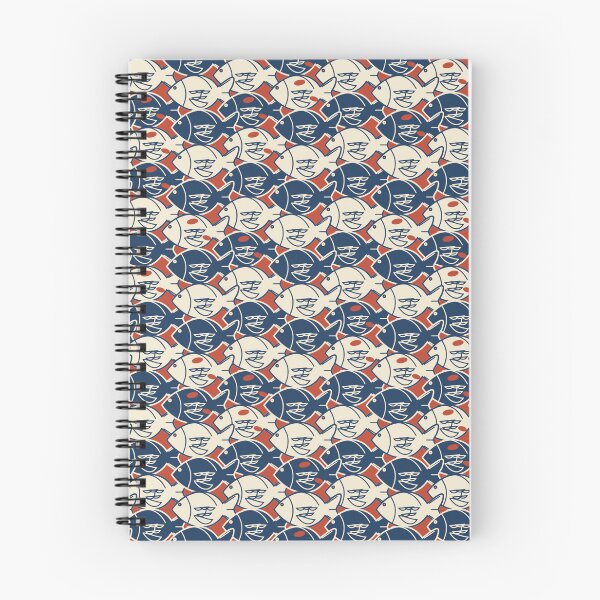 Item preview, Koi Wave Tessellation Escher Ukiyo-e Negative Space Pattern designed and sold by KungPowUnicorn.