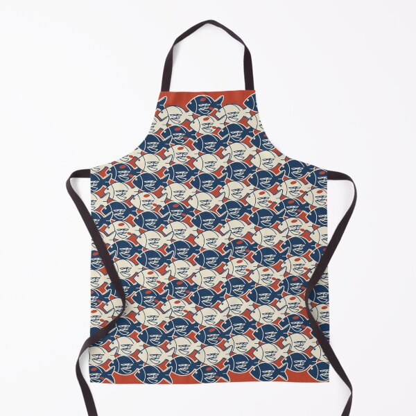 Item preview, Koi Wave Tessellation Escher Ukiyo-e Negative Space Pattern designed and sold by KungPowUnicorn.