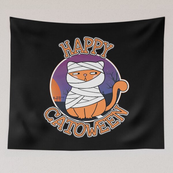 Item preview, Happy Catoween Funny Mummy Cat Halloween Gift designed and sold by Say It With Ink.