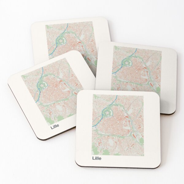 Item preview, Lille Minimalistic Map Art designed and sold by MapsNerd.