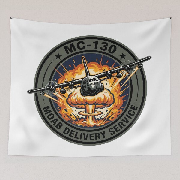 Item preview, MC-130 MOAB Delivery Service Tactical Aviation Humor designed and sold by ArtDreams92.