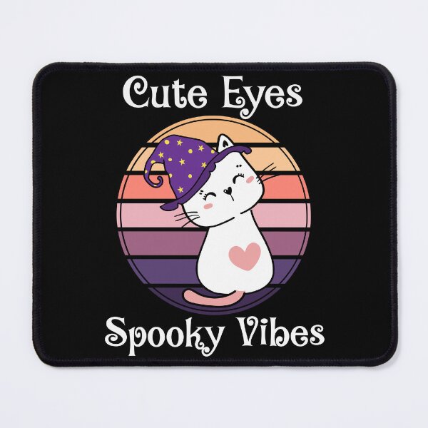 Item preview, Cute Eyes Spooky Vibes Cute Witch Cat Halloween Gift designed and sold by Say It With Ink.