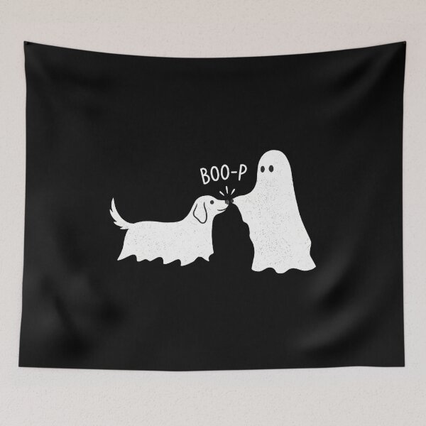 Item preview, Boo-p Dog and Ghost Cute Halloween designed and sold by OlyvieArt.
