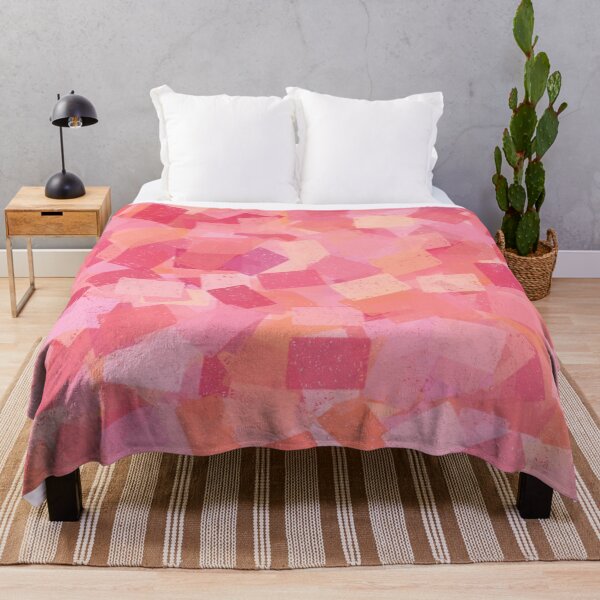 Item preview, Cubism Abstract Pink Orange Pattern designed and sold by ArtbyDebbieC.