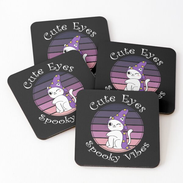 Item preview, Cute Eyes Spooky Vibes Magic Cat Lover Gift designed and sold by Say It With Ink.