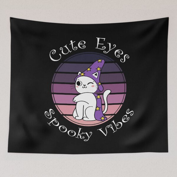 Item preview, Cute Eyes Spooky Vibes Magic Cat Lover Gift designed and sold by Say It With Ink.