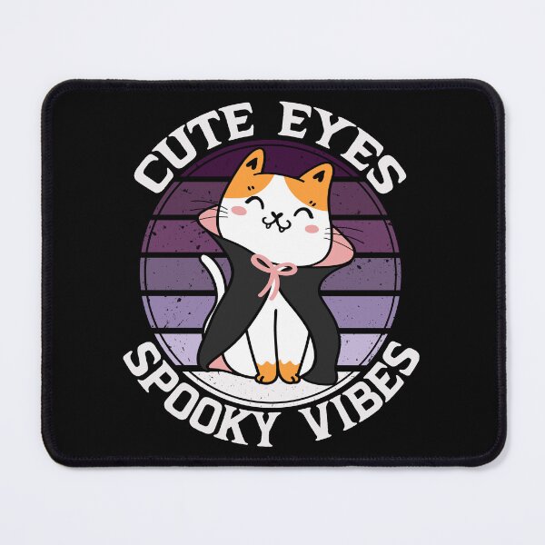 Item preview, Cute Eyes Spooky Vibes Vampire Cat Halloween Gift designed and sold by Say It With Ink.